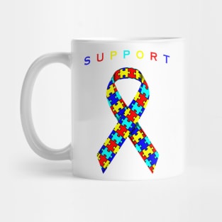 Autism Awareness Ribbon Mug